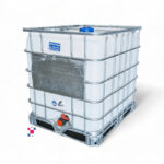 1000 Litre 275 Gallon Reconditioned IBC Tote with 1.5 Inch Ball Valve Camlock/Quick-Connect
