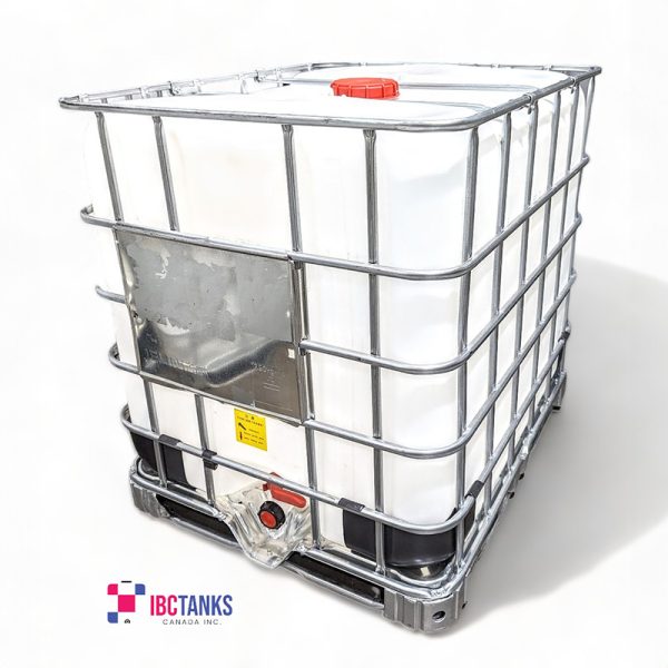 1000 Litre 275 Gallon Reconditioned IBC Tote with 2 Inch Ball Valve
