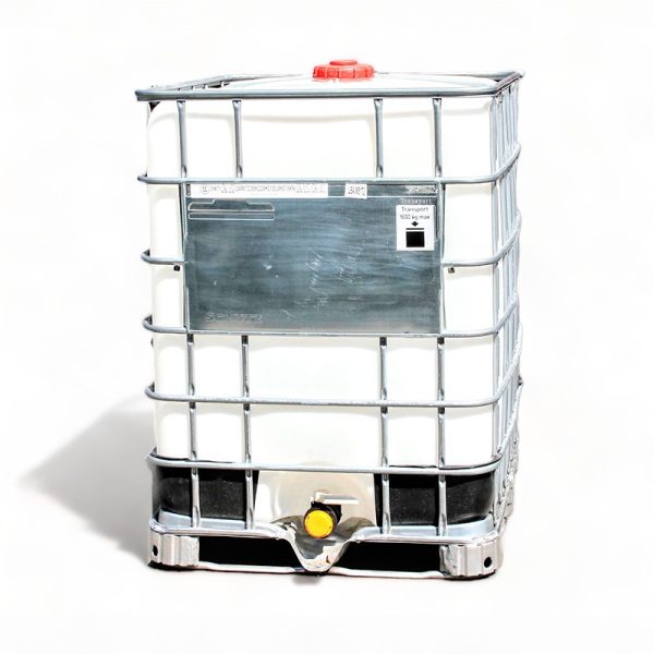 1250 Litre 330 Gallon Reconditioned IBC Tote with 2 Inch Butterfly Flap Valve and Quick-Connect/Camlock - Image 1