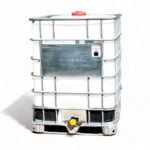 1250 Litre 330 Gallon UN/DOT Rated Rebottled IBC Tote with 2-inch Ball Valve and Camlock Quick-Connect