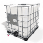 1000 Litre 275 Gallon UN/DOT Rated Rebottled IBC Tote with 2-inch Ball Valve and Camlock Quick-Connect