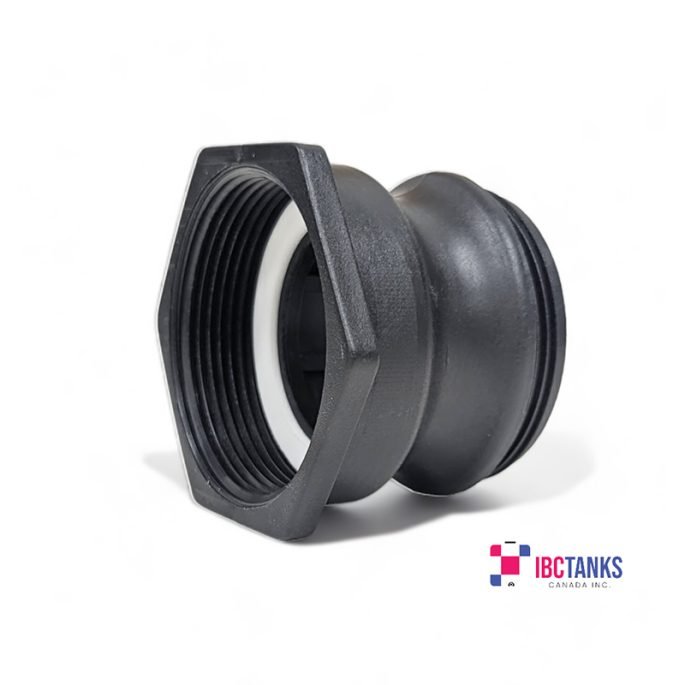 Thread Tank Support 2 Inch Female NPT Fine Thread to 2″ Male Camlock/Quick-Connect Adapter ...