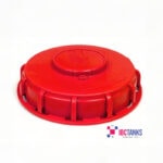 6 Inch Red Vented IBC Tank Lid Fill Screw Cap