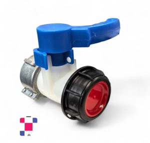 2" Butterfly Valve w/ 2” Buttress Coarse Thread, 62mm Collar and Viton® Gasket