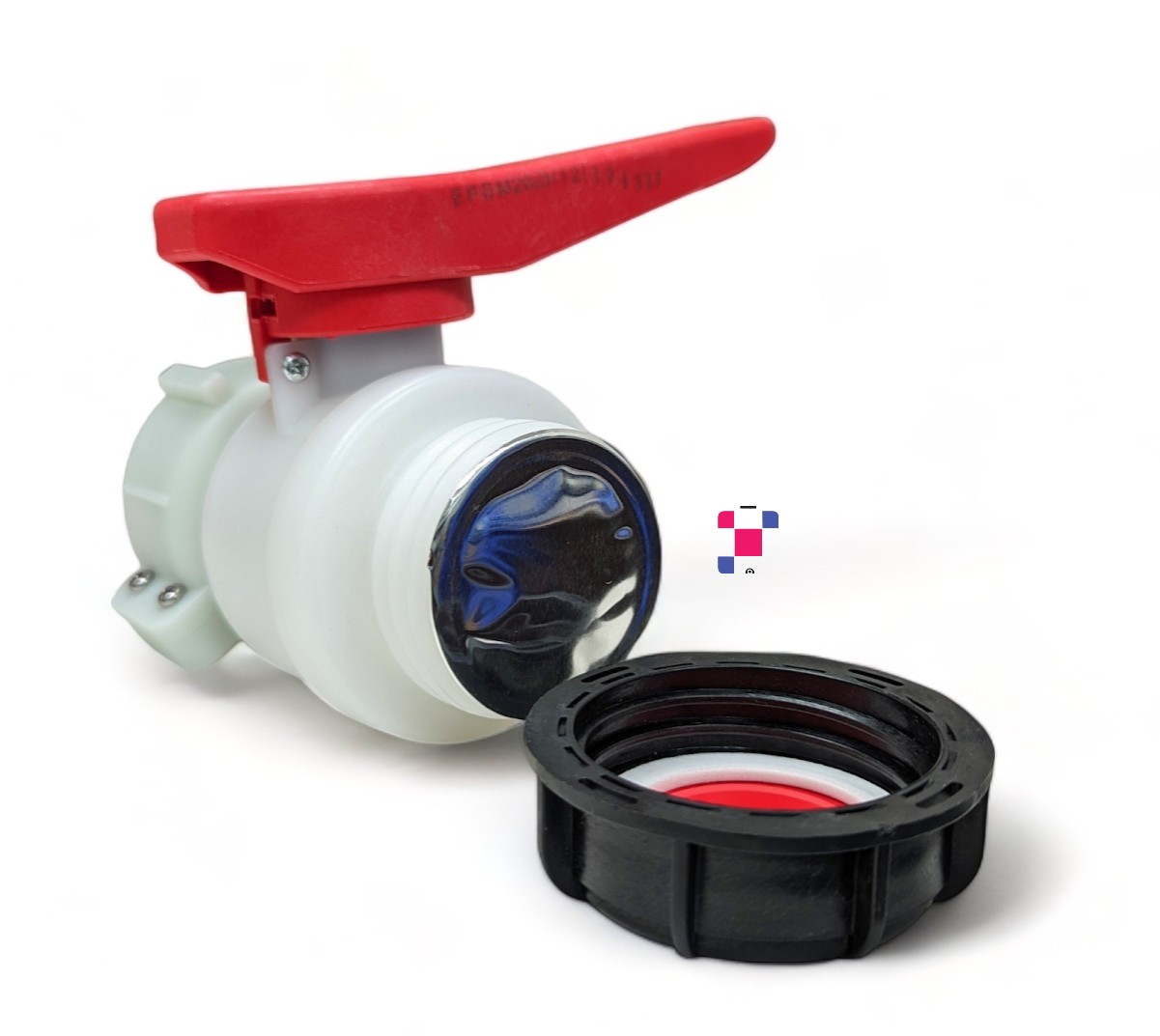 2" Ball Valve w/ 2” Buttress Coarse Thread, 62mm Collar and Viton® Gasket - Image 2