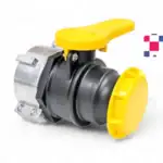 2" Ball Valve w/ 2” Camlock 75mm Collar and EPDM Gasket