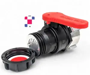 2" Ball Valve w/ 2” Buttress Coarse Thread 75mm Collar and EPDM Gasket - Image 2