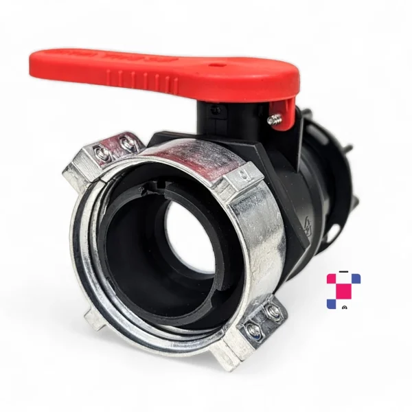 2" Ball Valve w/ 2” Buttress Coarse Thread 75mm Collar and EPDM Gasket - Image 3