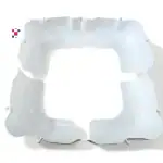 4-Piece Plastic IBC Tote Corner-Guards for Mauser Cages - White