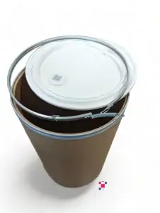 4-Pack 55 Gallon Open Head Fiber Drum with Plastic Lid and Lever-Lock Steel Rim ($19.86/pc) - Image 3