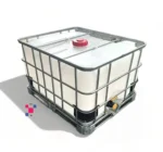 500 Litre 135 Gallon IBC Tote, New 2" Butterfly Valve with Buttress Course Thread, New Bottle and Cage