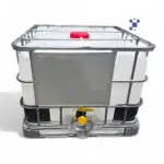 500 litre 135 gallon ibc tote, new 2" ball valve with camlock/quick connect new bottle and cage