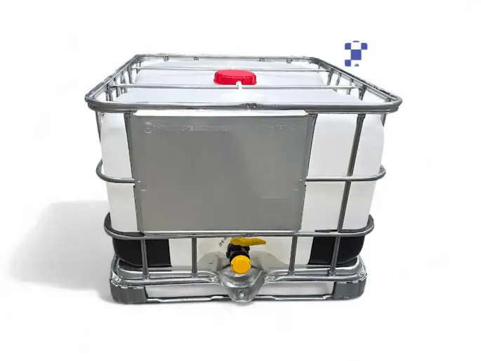 500 litre 135 gallon ibc tote, new 2" ball valve with camlock/quick connect new bottle and cage