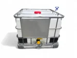 500 litre 135 gallon ibc tote, new 2" ball valve with camlock/quick connect new bottle and cage