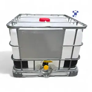 500 litre 135 gallon ibc tote, new 2" ball valve with camlock/quick connect new bottle and cage