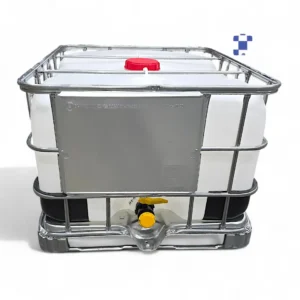 500 litre 135 gallon ibc tote, new 2" ball valve with camlock/quick connect new bottle and cage