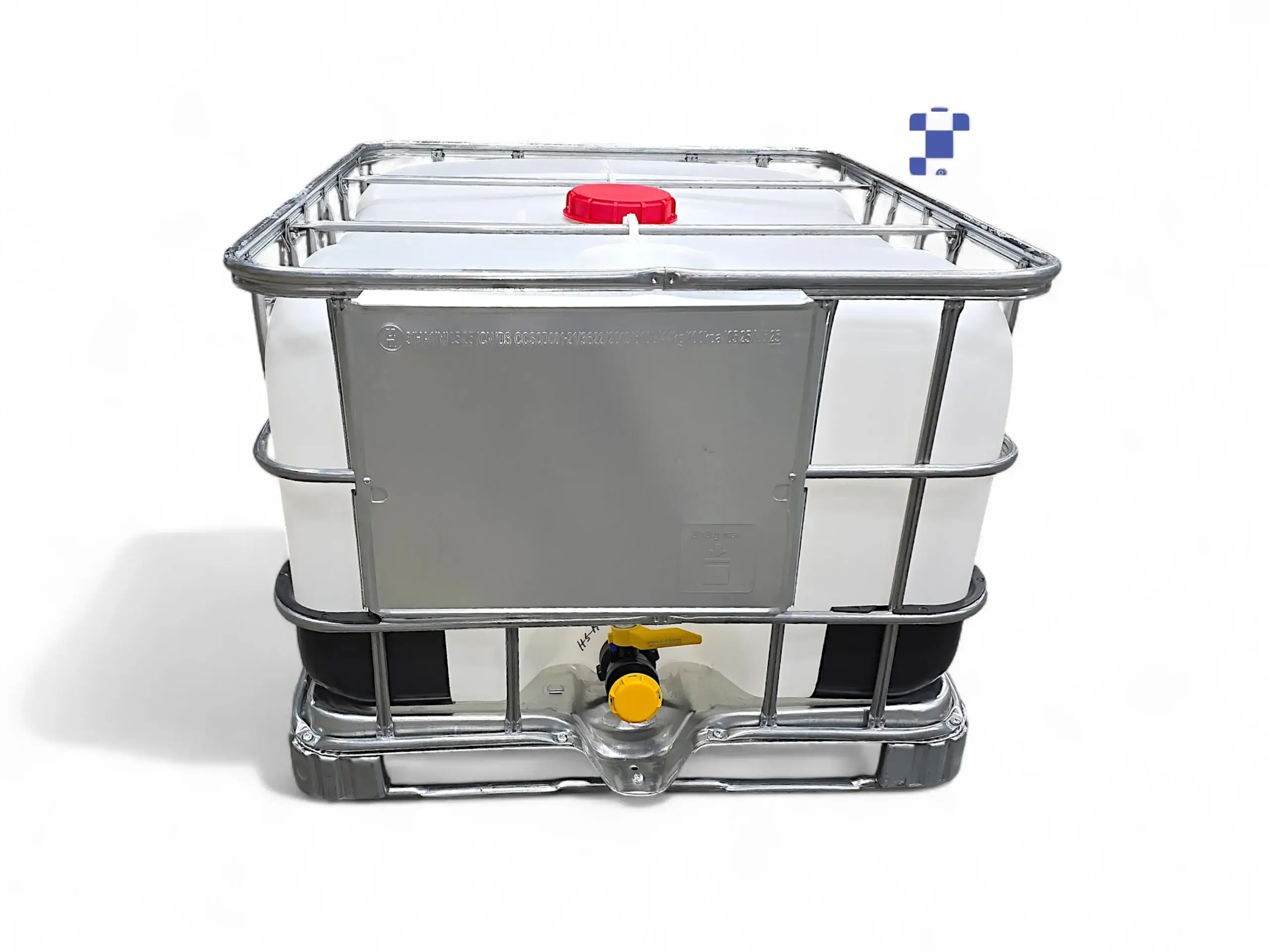 500 litre 135 gallon ibc tote, new 2" ball valve with camlock/quick connect new bottle and cage