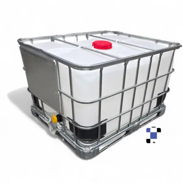 500 litre 135 gallon ibc tote, new 2" ball valve with camlock/quick connect new bottle and cage