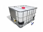 500 litre 135 gallon ibc tote, new 2" ball valve with camlock/quick connect new bottle and cage