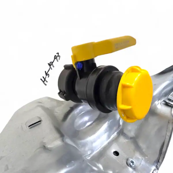 500 litre 135 gallon ibc tote, new 2" ball valve with camlock/quick connect new bottle and cage