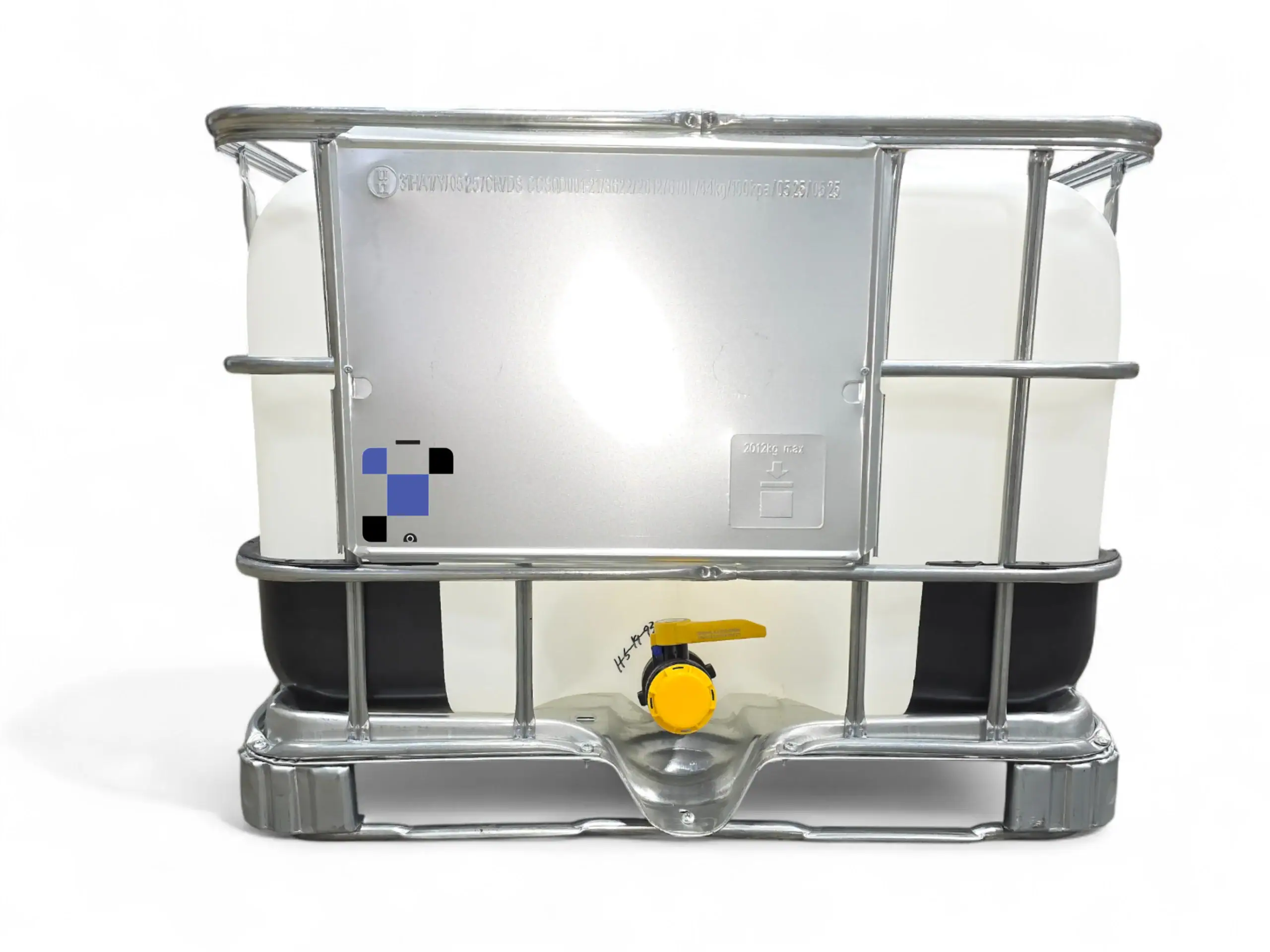 500 litre 135 gallon ibc tote, new 2" ball valve with camlock/quick connect new bottle and cage