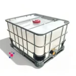 500 Litre 135 Gallon IBC Tote, New 2″ Butterfly Valve with Buttress Course Thread, New Bottle and Cage
