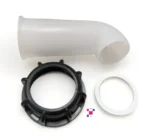 2-Inch Plastic Drain Spout Buttress Coarse Thread Valve Extension Adapter