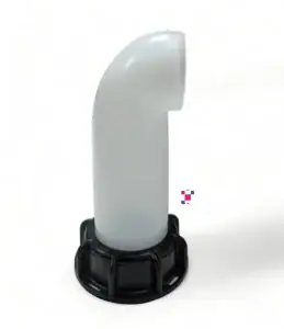 2-Inch Plastic Drain Spout Buttress Coarse Thread Valve Extension Adapter - Image 3