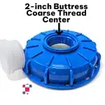 6 Inch IBC Tank Top Lid Fill Screw Cap with 2 Inch Buttress Coarse Threaded Bung