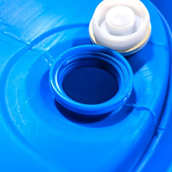 55 Gallon Previously Used Fully-Reconditioned Closed-Head Plastic Drum - Blue - Image 3