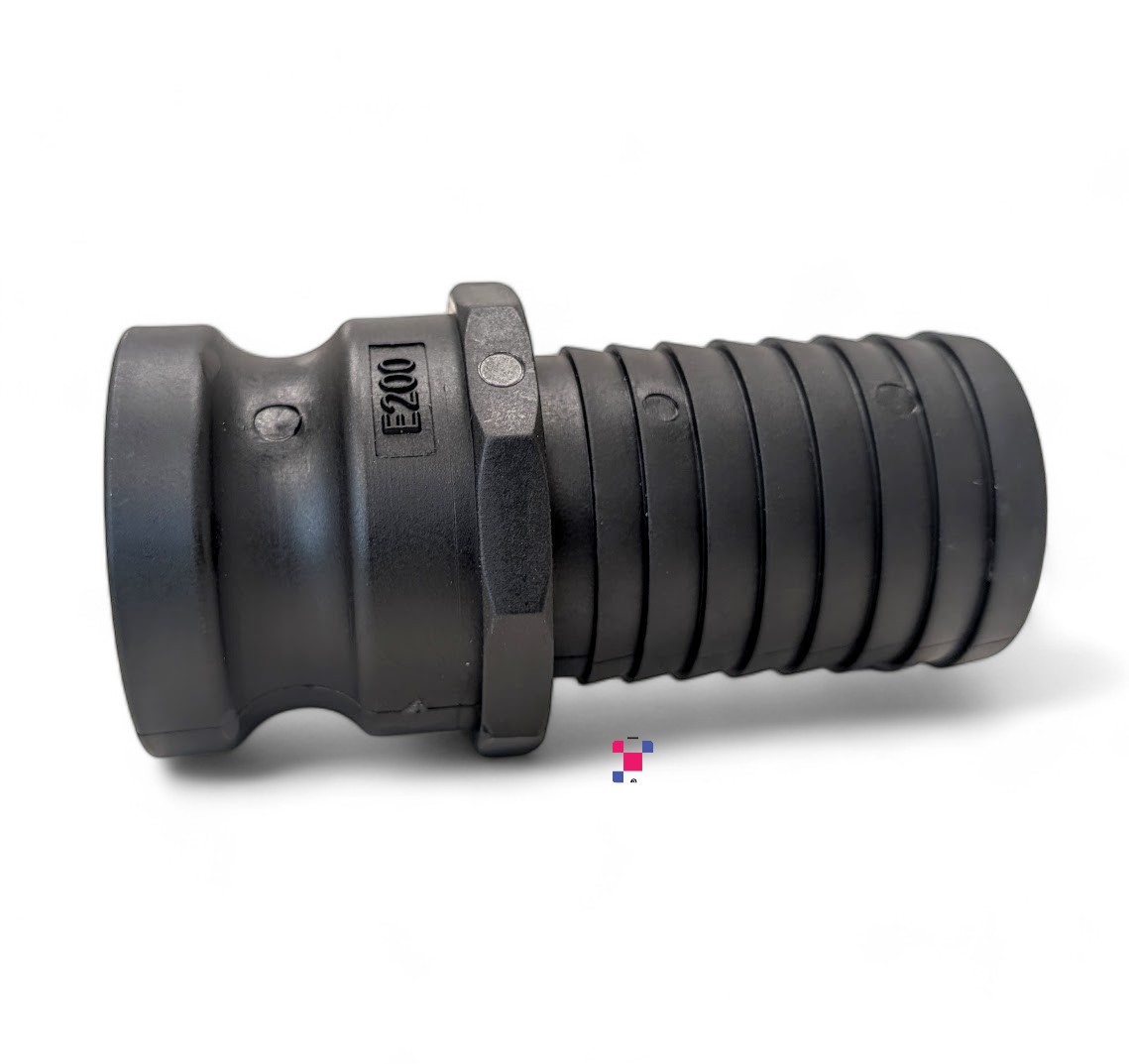2-inch Male Camlock E200 to 2-inch Male Hose Barb - Hose Fitting - Image 1