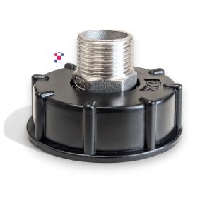 2-inch Female Buttress/Coarse Thread to 3/4-inch Stainless Steel Garden Hose Adapter