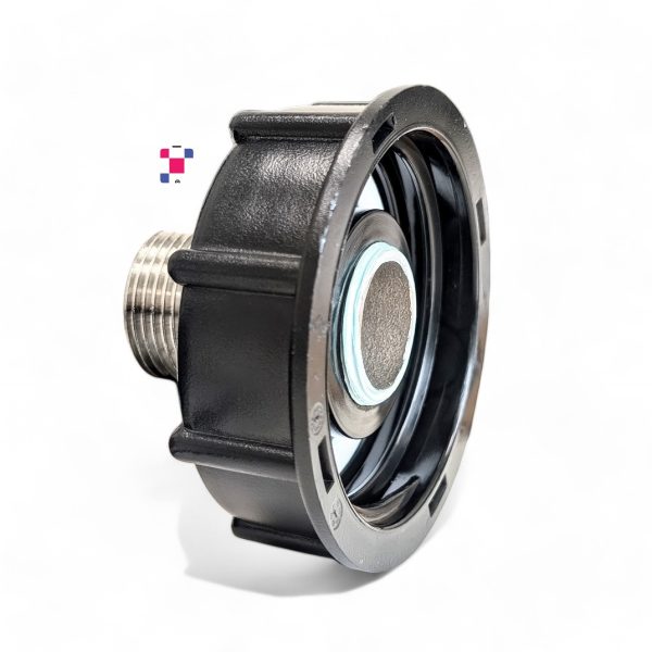 2-inch Female Buttress/Coarse Thread to 3/4-inch Stainless Steel Garden Hose Adapter - Image 2