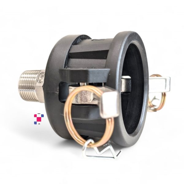 2-inch Female Camlock B200 to 3/4-inch Stainless Steel NPT Garden Hose Adapter - Image 2