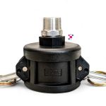 2-inch Female Camlock B200 to 3/4-inch Stainless Steel NPT Garden Hose Adapter