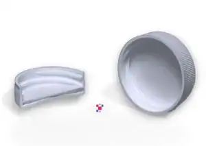 White Polypropylene Screw Caps - 38 mm for F-Style Jug - Image 3