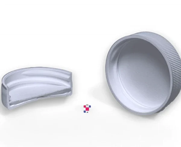 White Polypropylene Screw Caps - 38 mm for F-Style Jug - Image 3