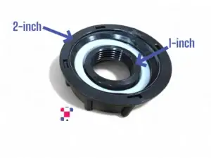 2" Female Buttress/Coarse Thread to 1" Female NPT Fine Thread - Image 2