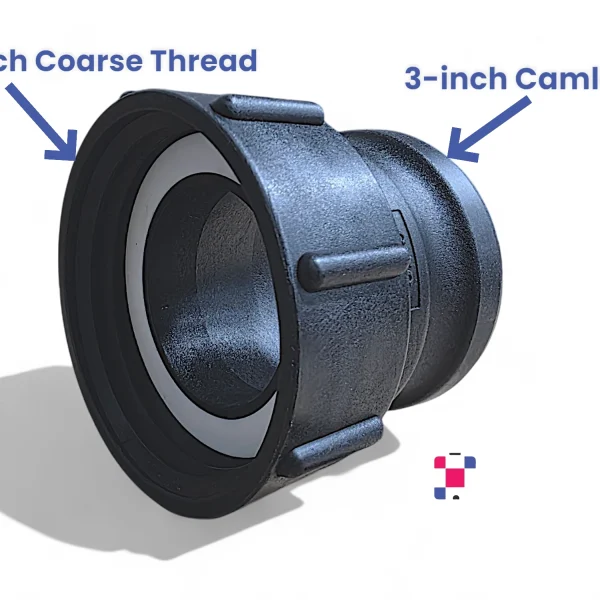 3 Inch Female Buttress/Coarse Thread to 3" Male Camlock/Quick-Connect Adapter - Image 2