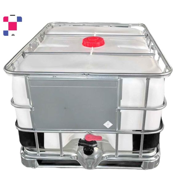 500 Litre 135 Gallon IBC Tote, New 2" Ball Valve with Camlock/Quick-Connect New Bottle and Cage