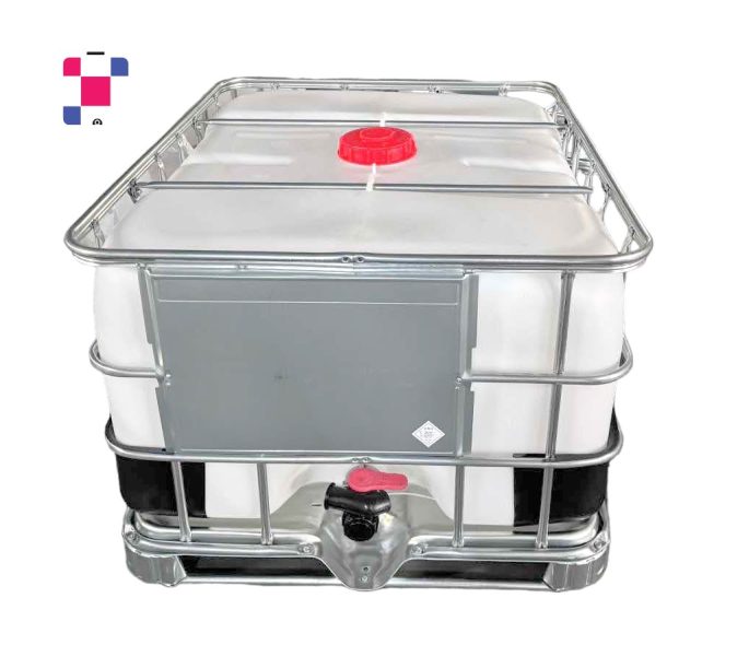500 Litre 135 Gallon Reconditioned IBC Tote, with 2 Inch Ball Valve