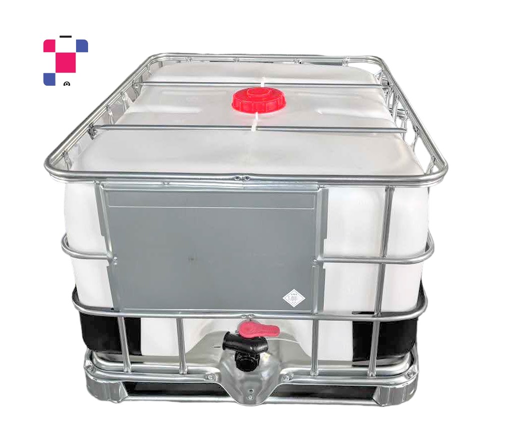 500 Litre 135 Gallon Reconditioned IBC Tote, with 2 Inch Butterfly Valve - Image 1