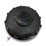 6 Inch Black Vented IBC Tank Lid Fill Screw Cap - UN-Rated - Black