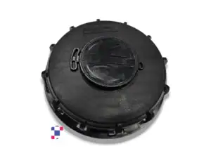 6 Inch Black Vented IBC Tank Lid Fill Screw Cap - UN-Rated - Black