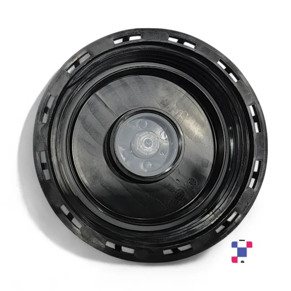 6 Inch Black Vented IBC Tank Lid Fill Screw Cap - UN-Rated - Black - Image 2
