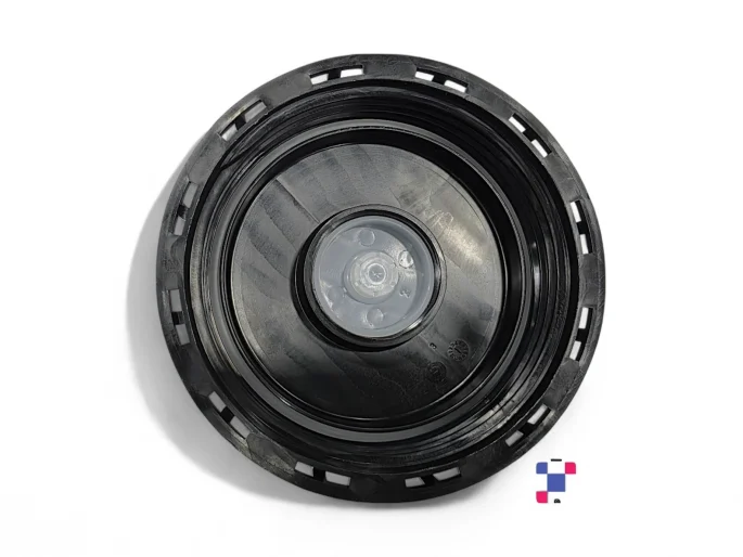 6 Inch Black Vented IBC Tank Lid Fill Screw Cap - UN-Rated - Black