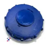 6-inch Blue Vented IBC Tank Lid Fill Screw Cap - UN-Rated - Blue