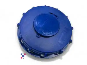 6-inch Blue Vented IBC Tank Lid Fill Screw Cap - UN-Rated - Blue