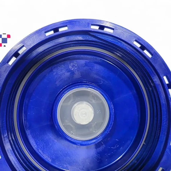 6-inch Blue Vented IBC Tank Lid Fill Screw Cap - UN-Rated - Blue - Image 2