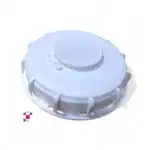 6 Inch White Vented IBC Tank Lid Fill Screw Cap - UN-Rated -White